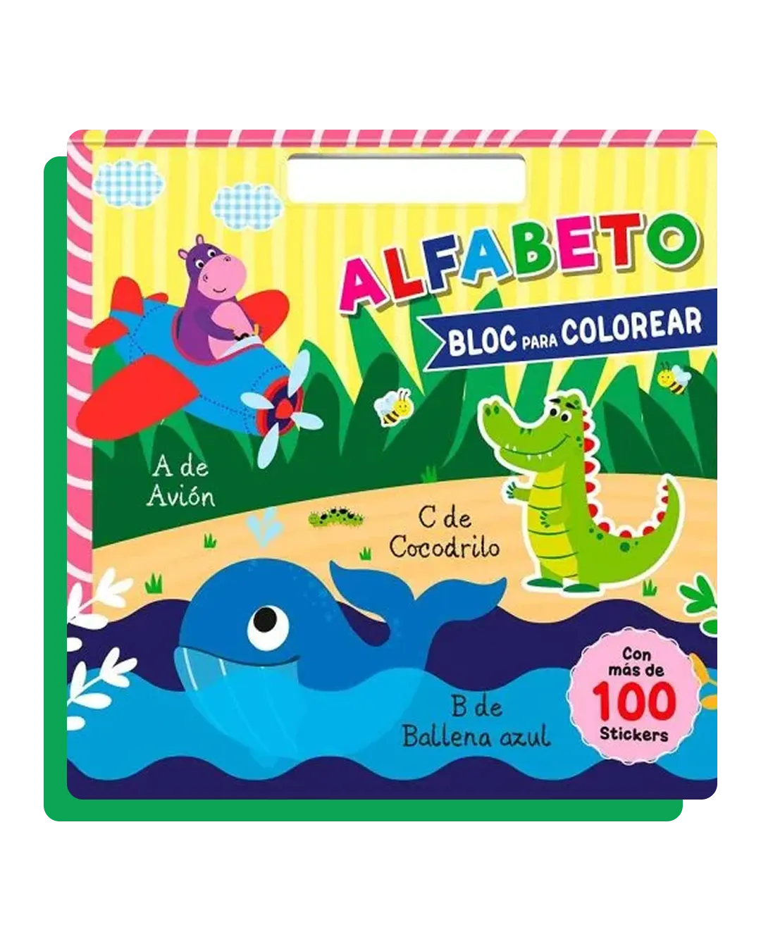 Bloc para colorear Alfabeto (con stickers)